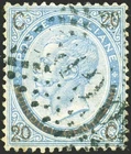 Italy Kingdom 1866 Vitt. Emanuele 20 c. on 15, No. 25, with QGP cancellation type number
