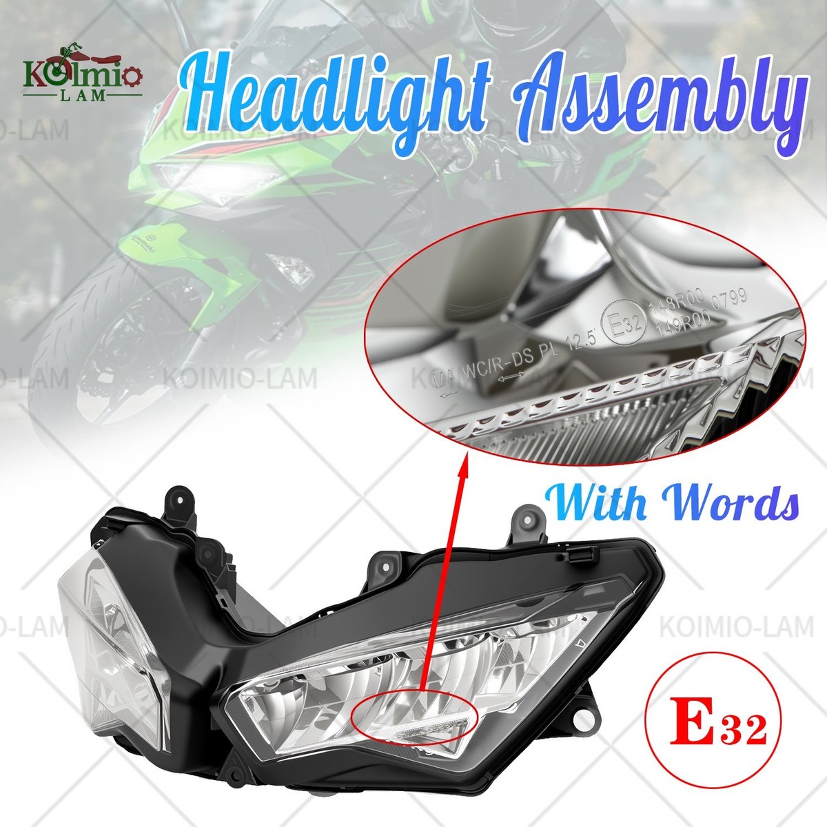 Fit For 2020-2025 Kawasaki EX650 Ninja 650 Headlight Assembly