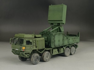 1/72 Built German IRIS-T SLM Air Defense Missile System Radar Truck Green Model