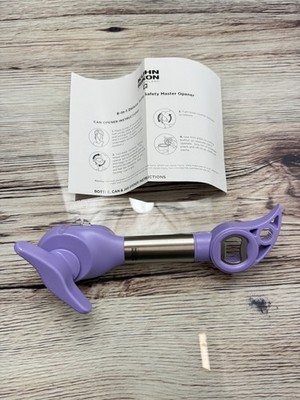 Kuhn Rikon 6-in-1 Stainless Steel Can Opener K97707 Purple New
