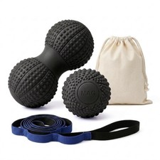 Peanut Massage Ball and Single Ball Set for Myofascial Release, Deep Tissue, ...