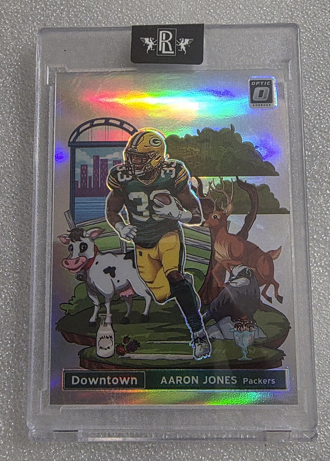 2020 Panini Donruss Optic - Downtown     Aaron Jones #DT-21