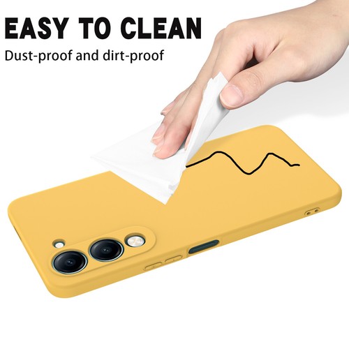 For ViVO Y04 4G, Luxury Soft Liquid Silicone Skin Touch Feel Back Case Cover - Picture 17 of 33