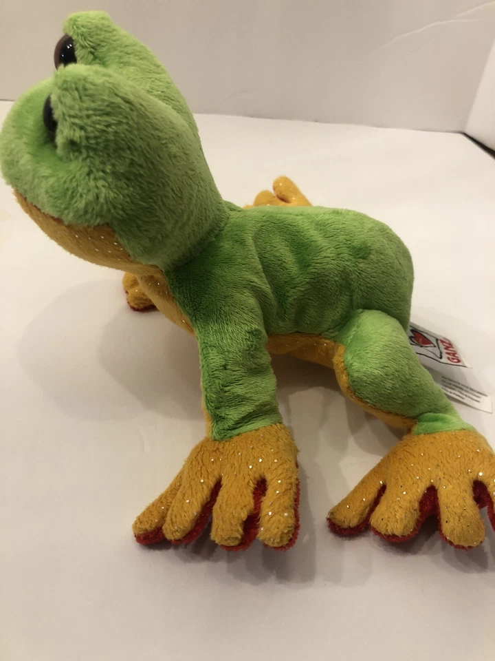 GANZ WEBKINZ TREE FROG Green Yellow Plush Toy Stuffed Animal - Image 3 of 4