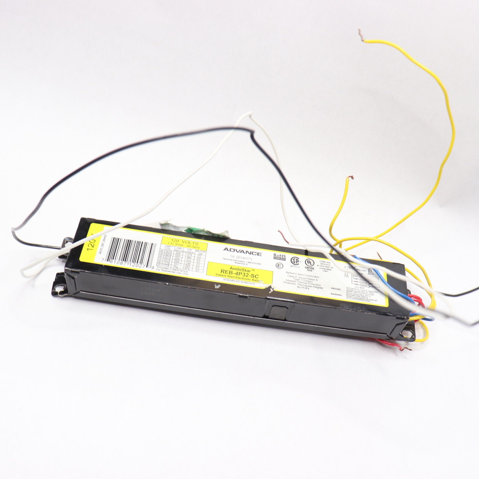 Advance 4Bulb Residential Electronic Fluorescent Lighting Ballast REB