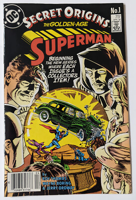 SECRET ORIGINS The Golden-Age No 1 SUPERMAN Comic Book DC April