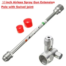 Extension Pole With Swivel Joint Adapter Tool for Airless Paint Spray Gun 20 in