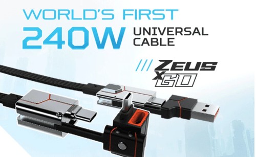 FUTURIZTA Zeus-X Go 6-in-1 240W 10 FT Cable - Picture 2 of 2