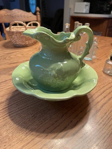 McCoy Lime Green Ceramic Pitcher