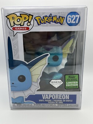FUNKO POP! BRAND NEW DIAMOND 💎 VAPOREON #627 POKEMON SPRING