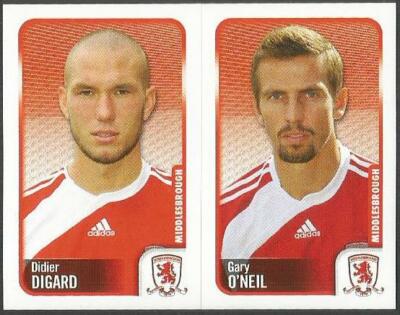 PANINI CHAMPIONSHIP 2010 - #172 - A-B - MIDDLESBROUGH - DIDIER DIGARD / GARY O'NEIL