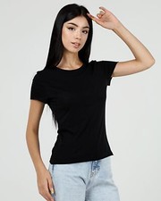 Image of All Saints Womens Bela T Shirt Designer Crew Neck Slim Soft Cotton Tee Top New
