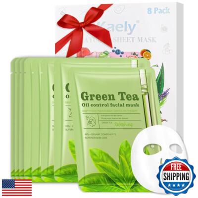 CAKAILA Face Sheet Mask Skincare,Hydrating Spa Face Mask For Sensitive Skin,M