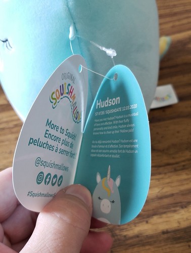 Squishmallows Hudson The Unicorn - 7" Plush - NWT - Picture 6 of 7