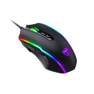 Kabelgebundene Game Gaming Maus T16 7200 DPI optisches RGB Licht 7 programmierbare Tasten