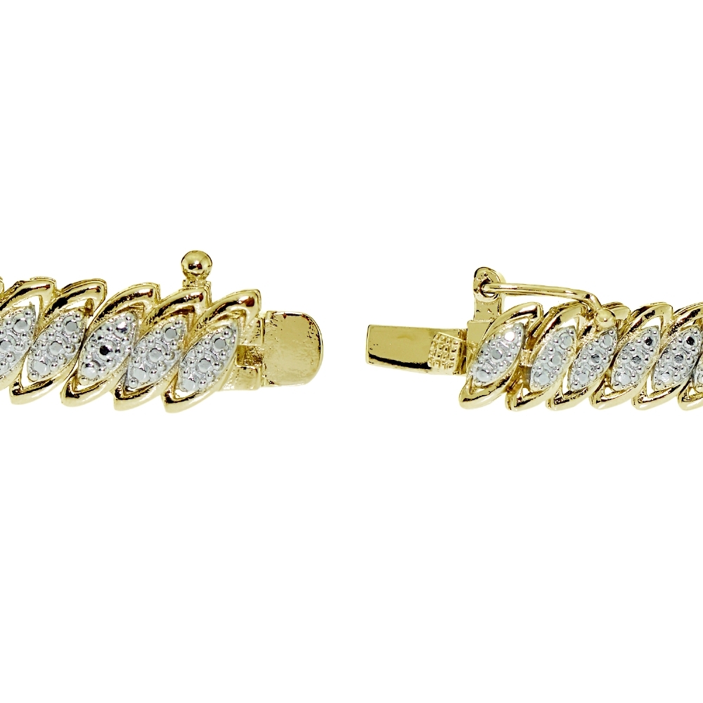 Bracelet Tennis Diamant 2.00 Carats Or Jaune - Taille 7.5, Largeur 8.7 Mm, Marque Silverspeck