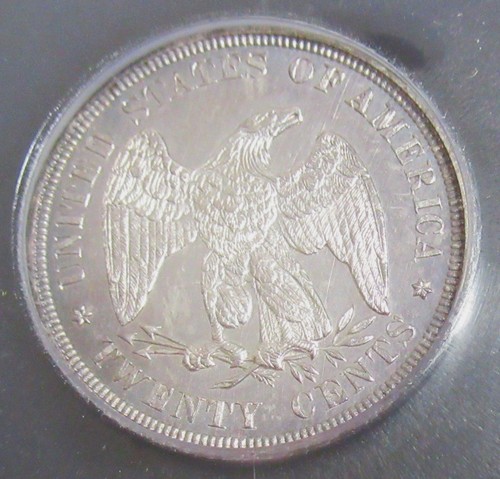 1876 20C PR63 ICG. PROOF. BF-3, R.4. RARE!!! - Picture 2 of 4