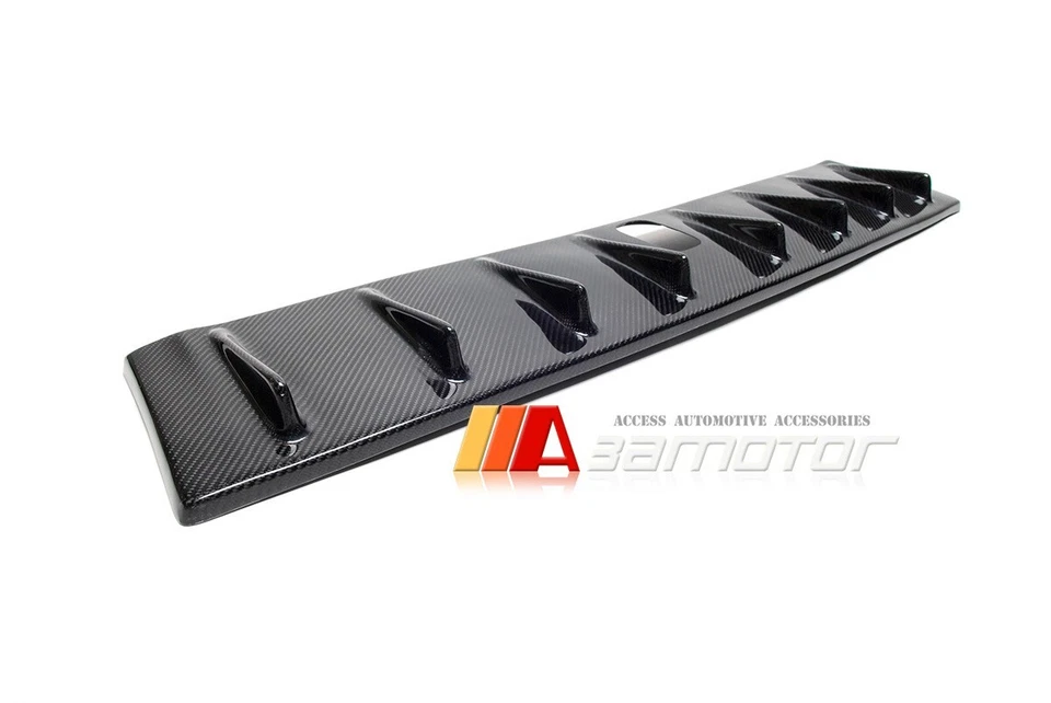 Shark Fin Carbon Fiber Vortex Generator fits Evolution X EVO w/ GPS Base 9x5cm Foto 3 de 4
