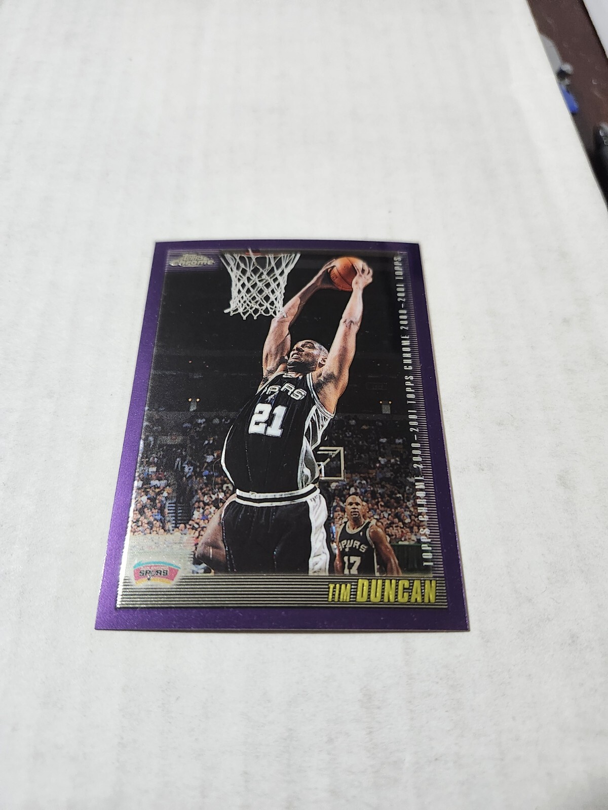 2000-01 Topps Chrome Tim Duncan # 40