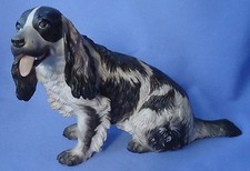 ENGLISH SETTER SPRINGER SPANIEL ROSENTHAL DOG GERMANY 9" LIVER COLOR 1930s FIELD