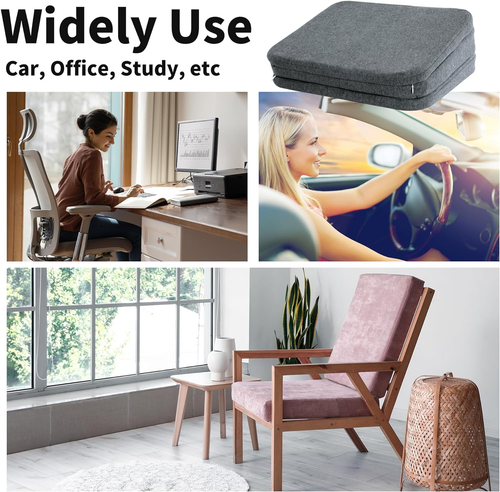 Adjustable Car Booster Seat for Short Drivers, 3 Heights for Different People, A - Picture 7 of 12