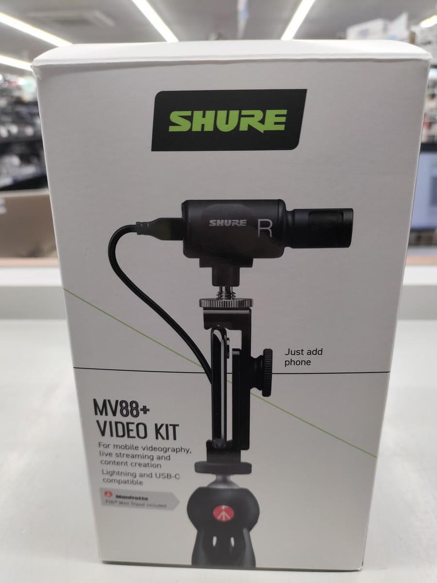 SHURE MV88+ Video Kit Stereo Condenser Microphone MV88+DIG