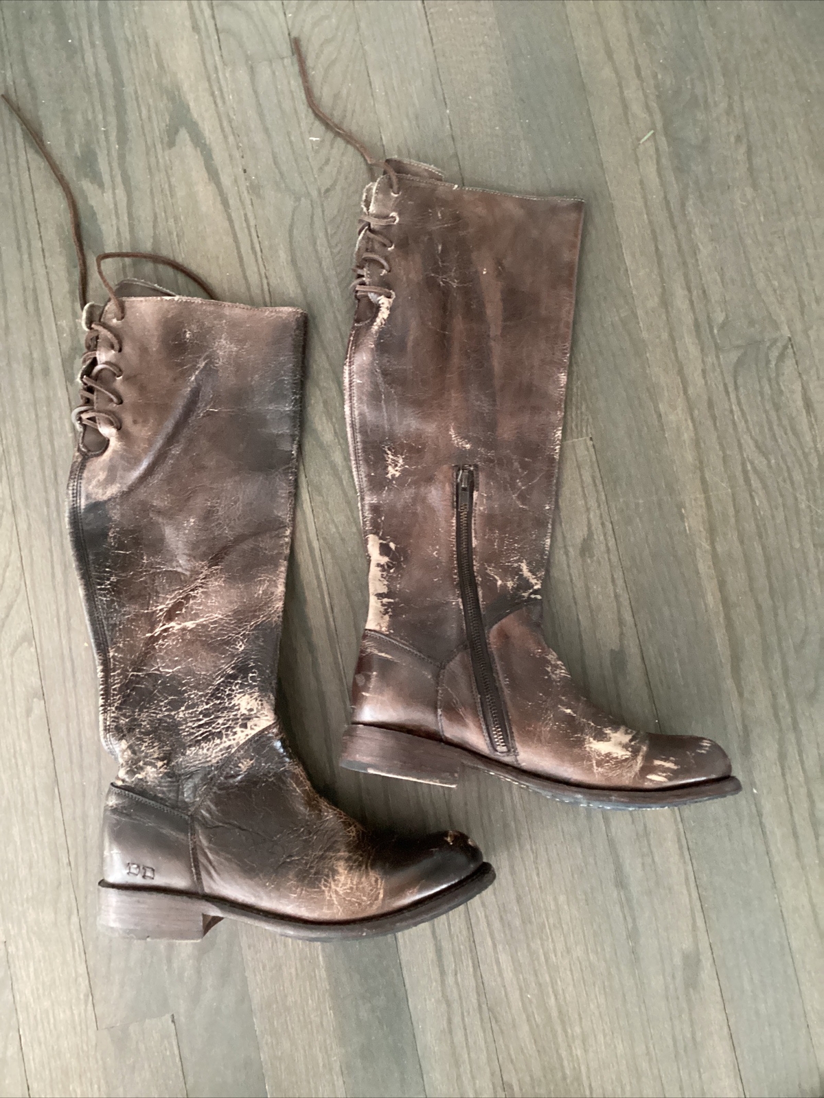 Bed Stu Womens Cobbler Series Manchester Distressed Leather Tall Boots ...