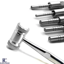 Dental Osteotome Set Concave Tip Sinus Lift Implant Bone Graft  Mallet Hammer CE