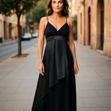 Career Image Women Dress Black Grey Size 2X