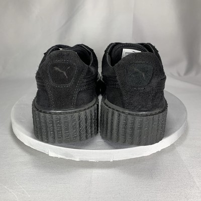 rihanna fenty creepers black suede