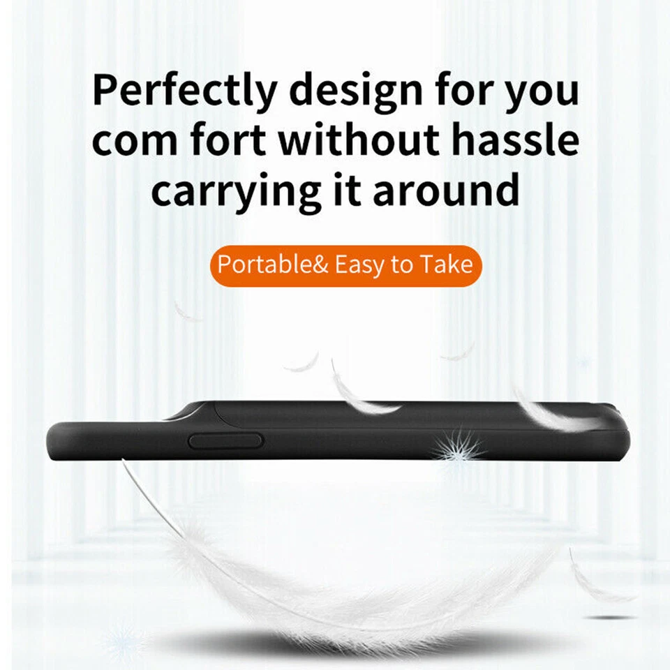 For iPhone 6 6s 7 8 X XR 11 12 13 Battery Charger Case Portable Power Bank Cover - Image 3 of 4