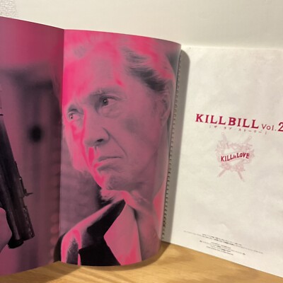 Kill Bill Vol.1 2 Lot2 Japan Movie Program Pamphlet Brochure
