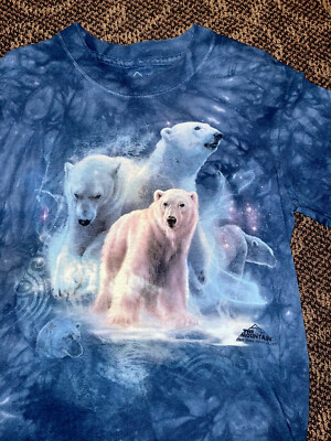 The Mountain Youth T-Shirt Polar Bear Tie Dye Memphis Zoo Regular