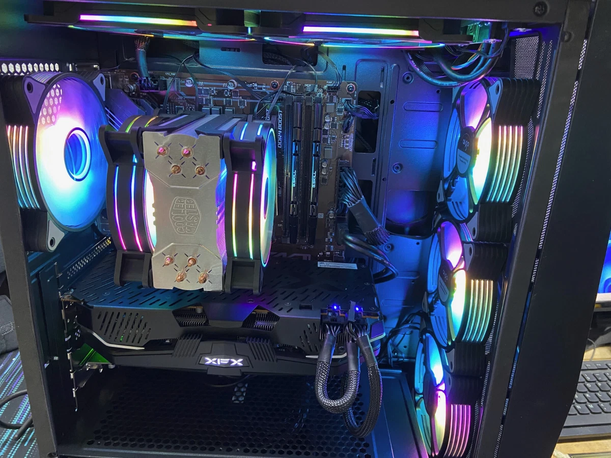 Custom Built Gaming PC, RX 5700 XT, i7-8700K, 16GB RAM, 1TB &amp; 3TB HDD | eBay