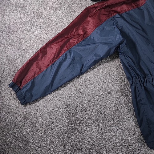 REDUCED Reebok Windbreaker Jacket Navy , Burgundy Mens Medium M - Picture 12 of 16