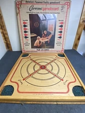 Vintage Carrom Game Board Table Model 108 Board Only With Original Box 1972