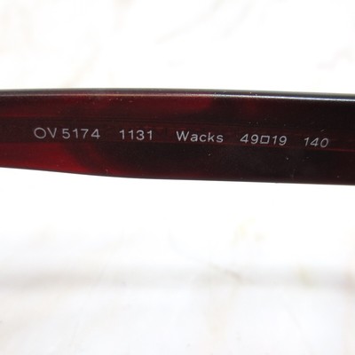 Oliver Peoples OV5174 1131 Wacks Eyeglasses Burgundy Frames Only 49-19-140 Oliver Peoples Wacks Eyeglasses Frame OV5174-1131 Women main image 3