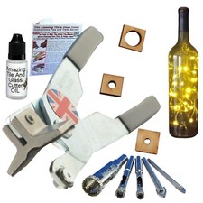 Stained Glass Cutter Tools Glass Drill Bits Drill Holes in Pots and Bottles