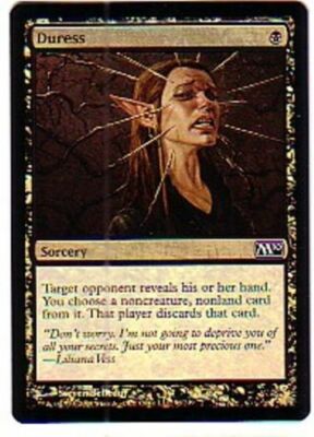 MTG 2X FOIL M10 DURESS NM MAGIC THE GATHERING CARD ENGLISH COMMON