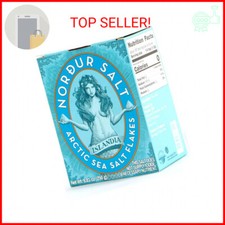 Nordur Salt Arctic Sea Salt Flakes Cardboard Plain 8.8 OZ, 1