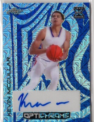 2022-23 Leaf Optichrome Blue Mojo Prizm SP /7 Kevin McCullar #BA-KMC XRC Auto