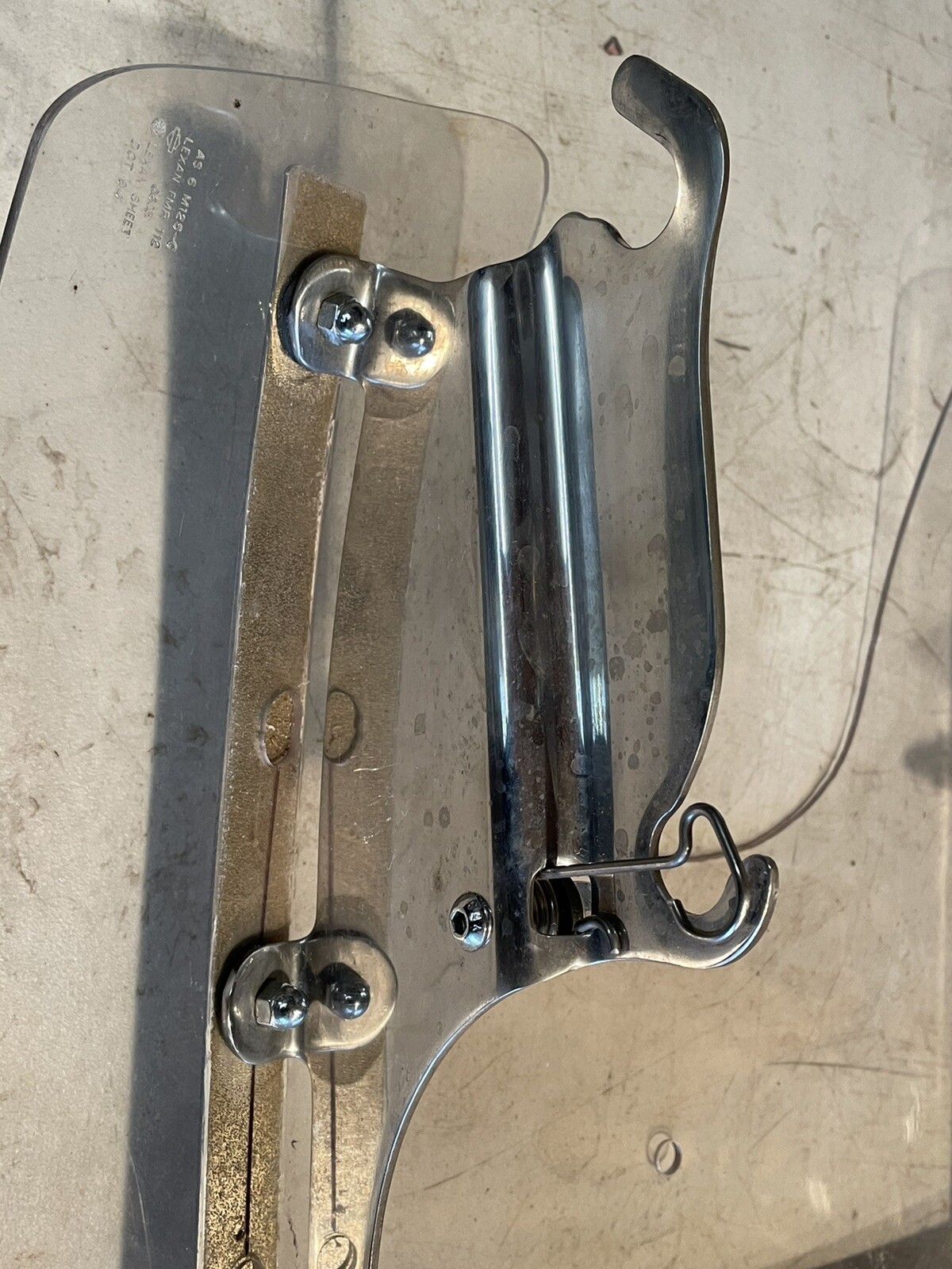 Harley Davidson Windshield AS 6 M125C LEXAN MFR 112 LEXAN SHEET DOT 94 0603 eBay