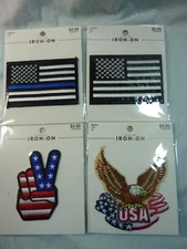 Hobby Lobby-Design Lofton Iron on Patch's-US Flag Design