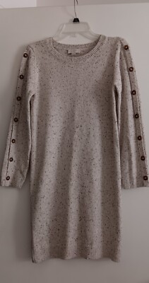 white christmas dresses Cream Mock Neck Mini Sweater Dress