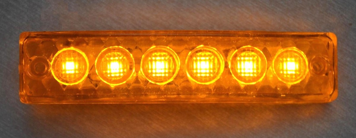 2x 12V Red Amber LED Stalk Side Marker Lights Lamps Truck Van Tractor Lkw Bus eB 2x 12V Red Amber LED Stalk Side Marker Lights Lamps Truck Van Tractor Lkw Bus eB