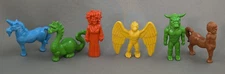 Diener Complete Set Of 6 Mythical Creatures Figures Rubber Monster Lot