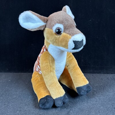 Wild Republic Sitting White Tail Deer Fawn 12'' Realistic Plush Stuffed Animal