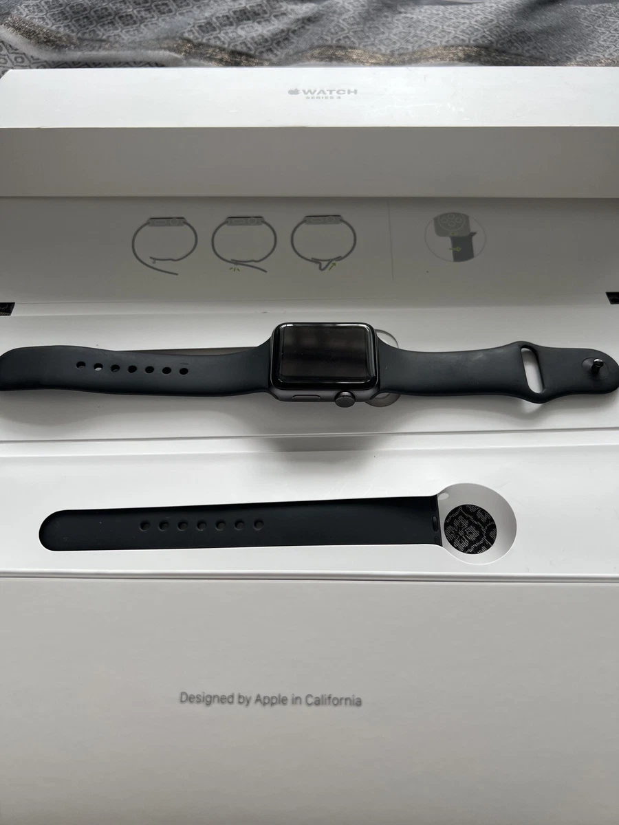 Apple watch series 3 space grey aluminum sport band black new arrivals