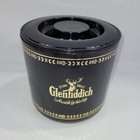 Glenfiddich Scotch Whisky 6.25" Plastic Ice Bucket Pail Black Gold Lid & Liner