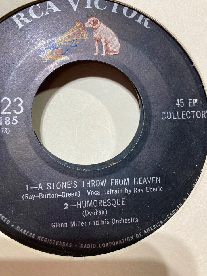 Glenn Miller EP 2 edtion Album , three 45 records RCA, Discography Listed Gold Foto 4 de 4